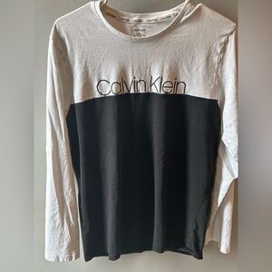 Calvin Klein Black and White  Crew Neck Tee